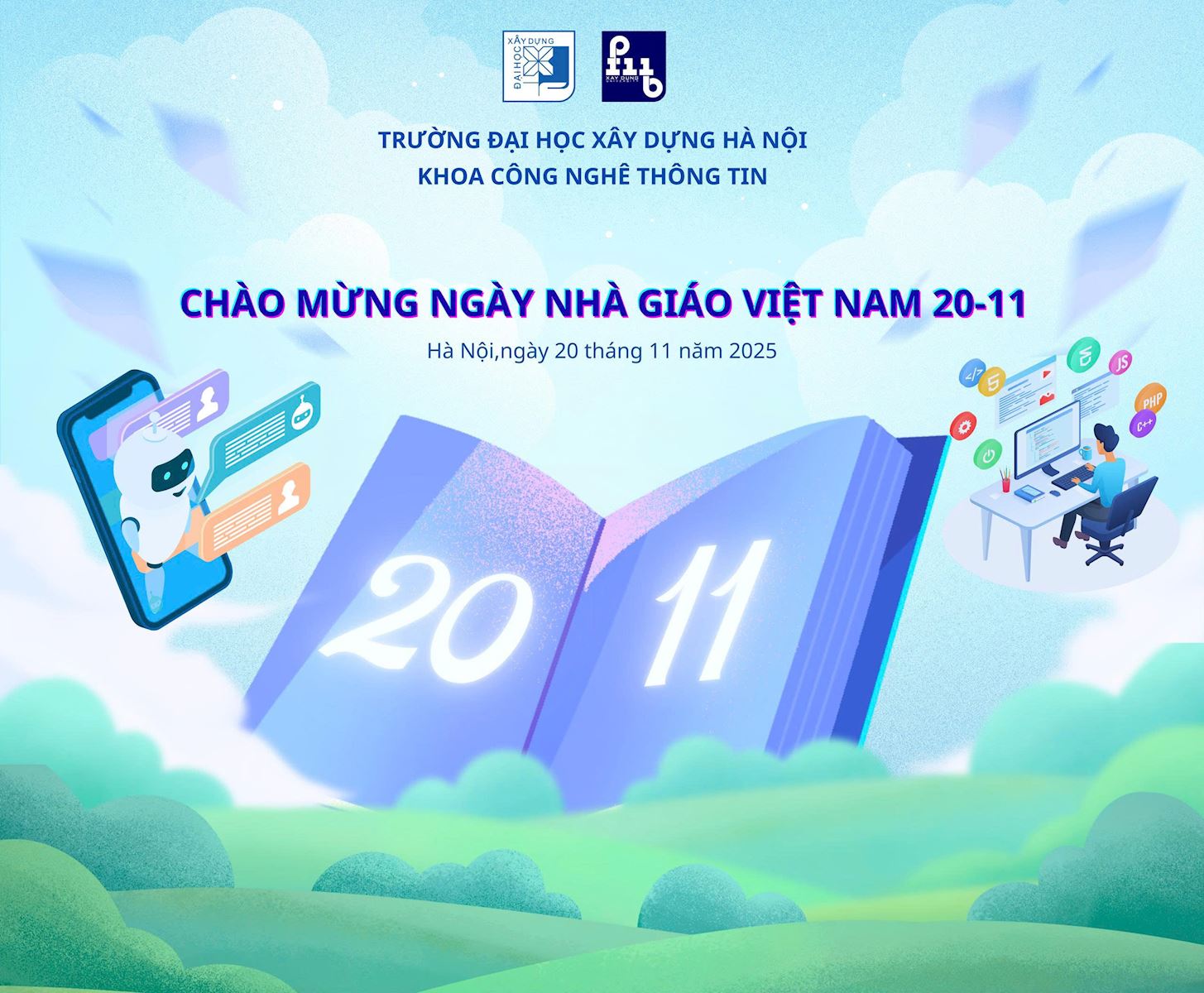 THE FACULTY OF INFORMATION TECHNOLOGY ORGANIZES A CELEBRATION FOR VIETNAMESE TEACHERS' DAY, NOVEMBER 20TH.