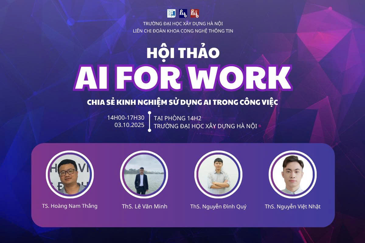 SEMINAR "AI FOR WORKS": SHARING EXPERIENCES USING AI IN THE WORKPLACE