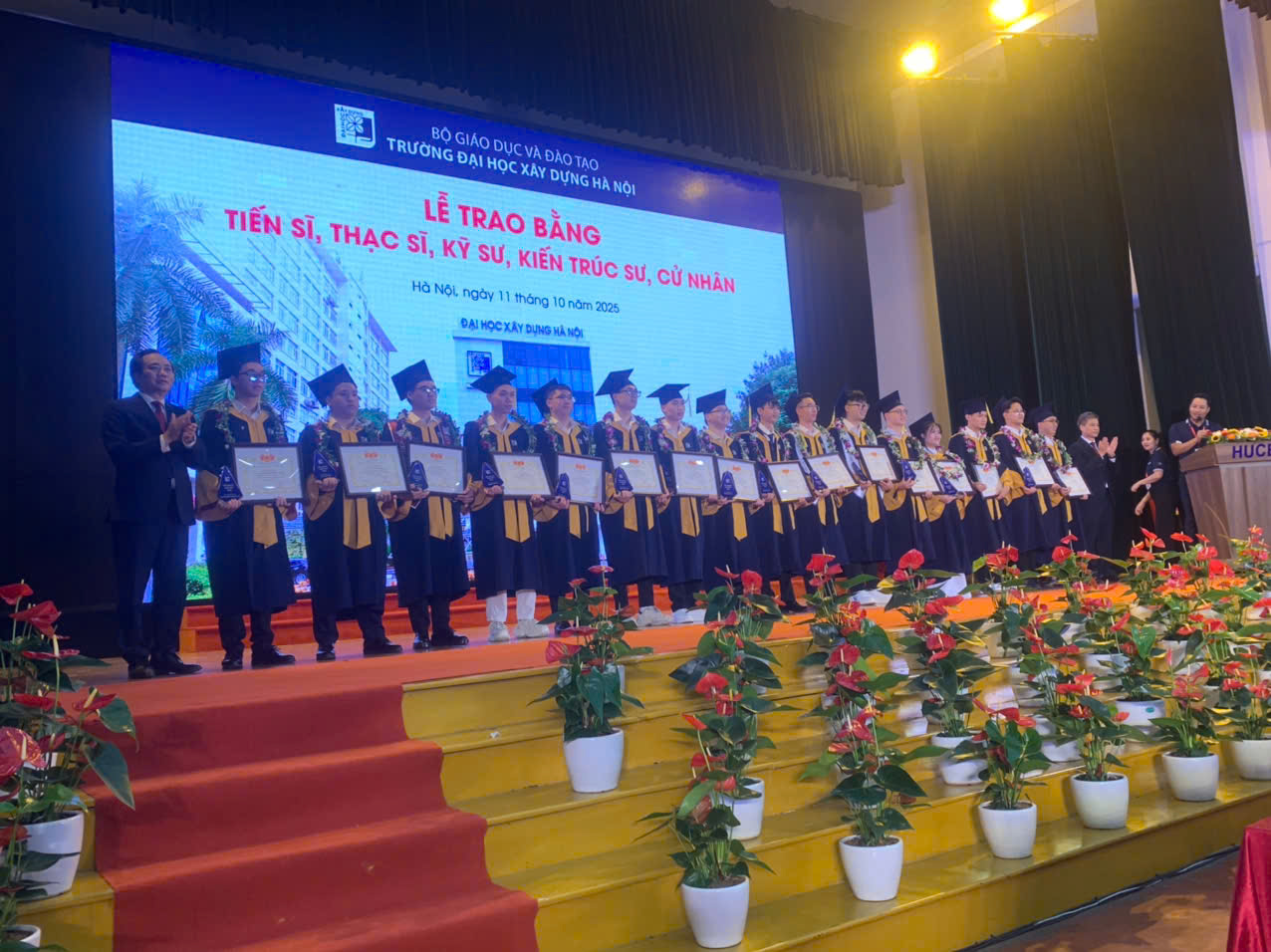 GRADUATION CEREMONY OF HANOI UNIVERSITY OF CIVIL ENGINEERING – OCTOBER 11, 2025